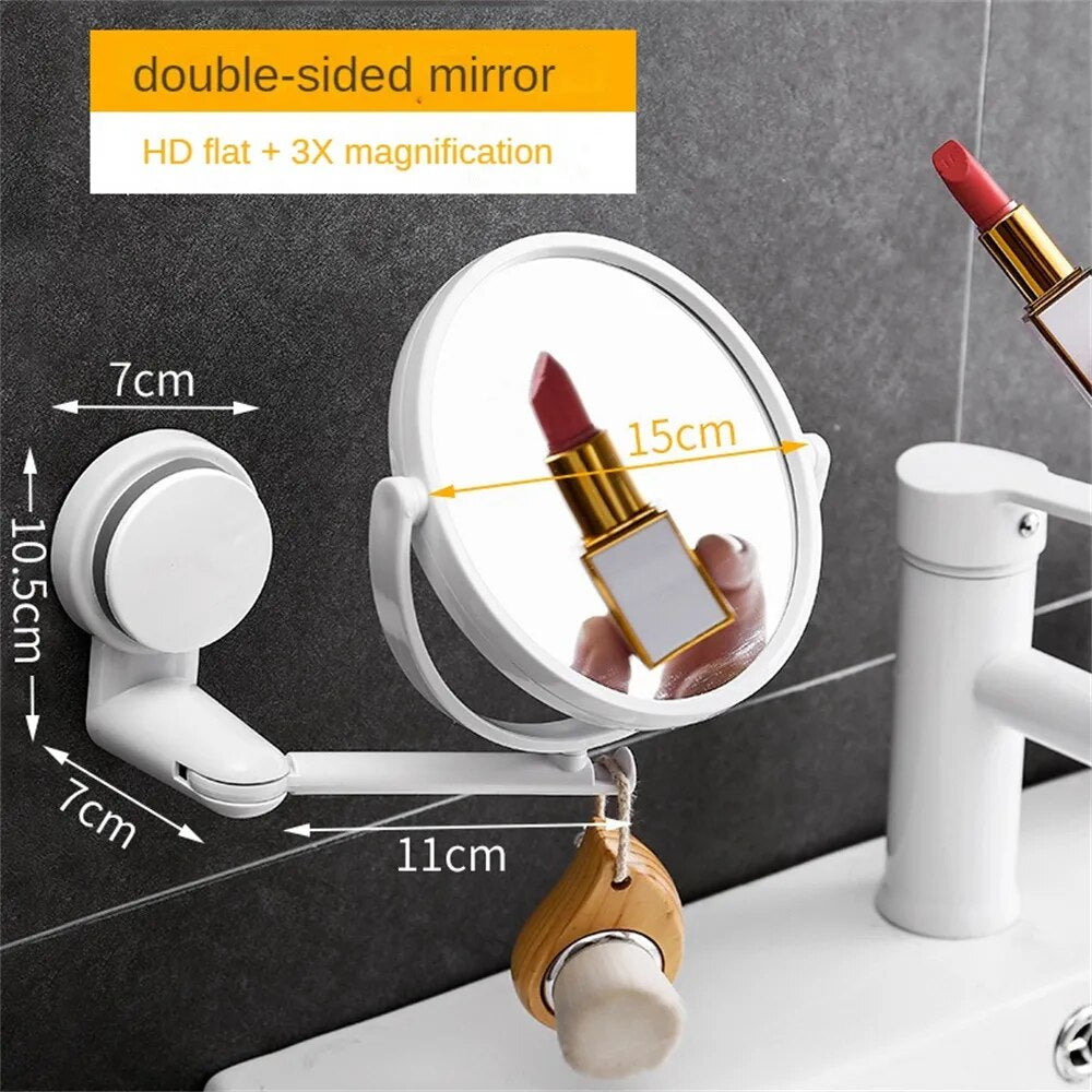 Wall-Mounted Mirror with 3x Magnification – Elegance from Every Angle