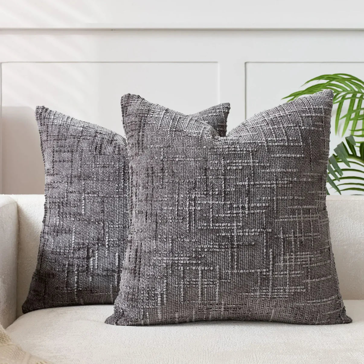 Chenille Cushion Cover – Soft, Solid Color Design | Elegant Decoration for Living Room and Bedroom