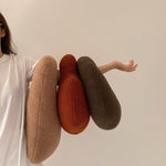 Fluffy pebble-effect cushions