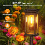 Solarleuchten im Laternenstil – 2er Set für den Garten