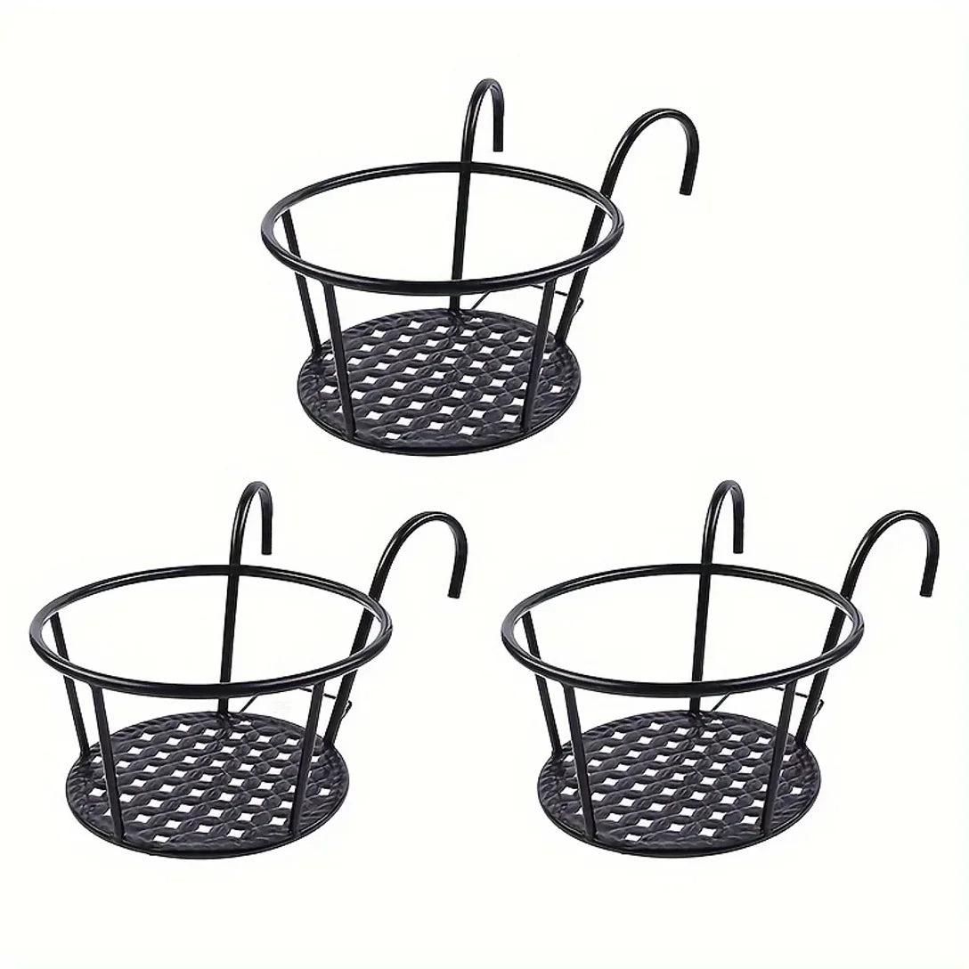 Practical Flower Pot Holders for the Balcony – Set of 3