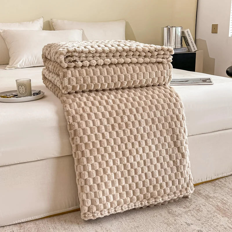 Wohlfühl-Decke – Komfortable Samtdecke für Sofa und Bett