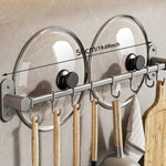 Wall Shelf for the Kitchen – Multifunctional Organizer for Lids, Spatulas, and Kitchen Utensils