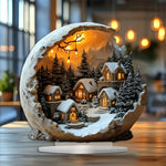 Wunderschöne Acryl Weihnachtsfiguren im Boho-Stil 23x20 cm