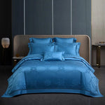 Himmlisches Blaues Bettwäsche-Set aus Ägyptischer Baumwolle