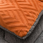 Gemütliche Winterdecke aus Sherpa mit integriertem Quiltkern