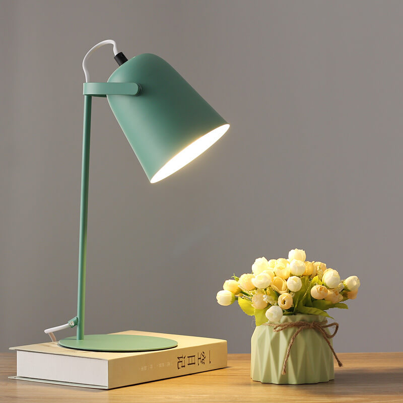 Bunte Tischlampe im Eimerdesign – Kreatives modernes Licht