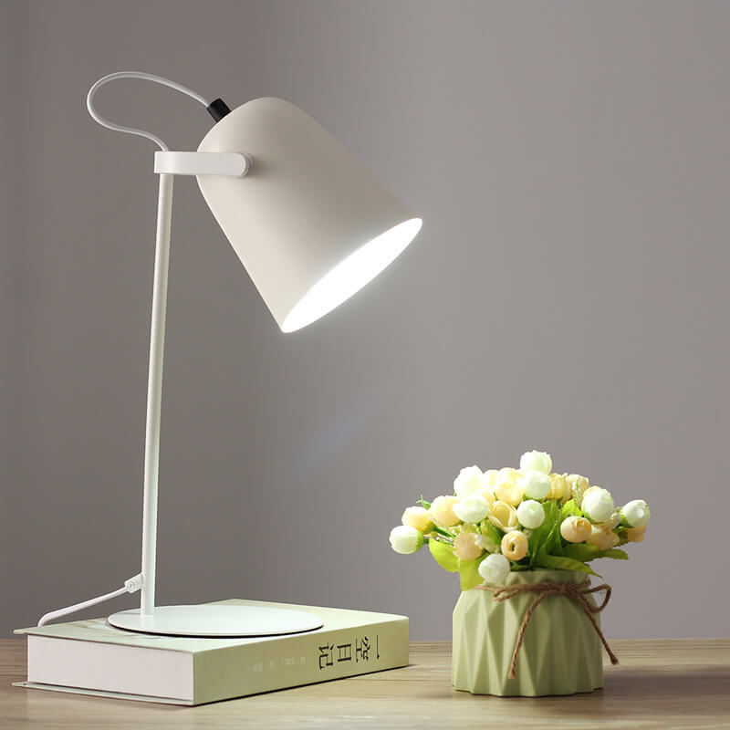 Bunte Tischlampe im Eimerdesign – Kreatives modernes Licht