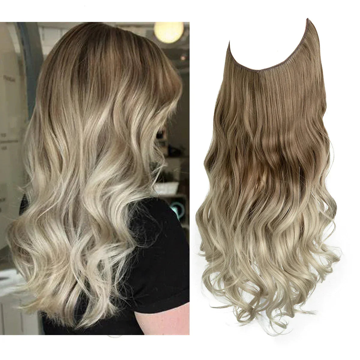 Natürliche Haarverlängerung | Premium Echthaar-Extensions | Hitzebeständig und Langlebig