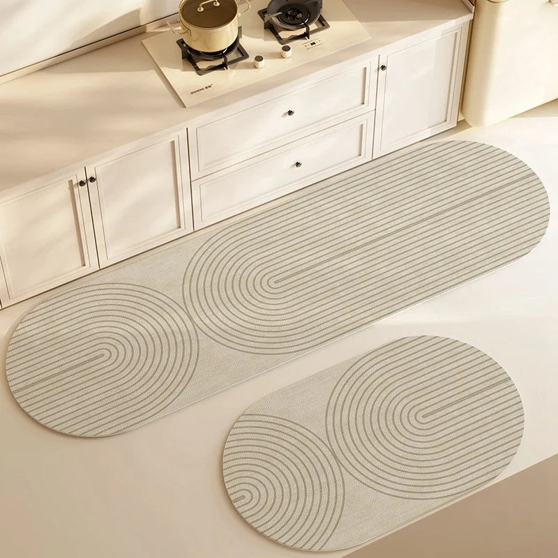 Rutschfeste Matte für Zuhause – Modernes Design aus waschbarem Kunstleder