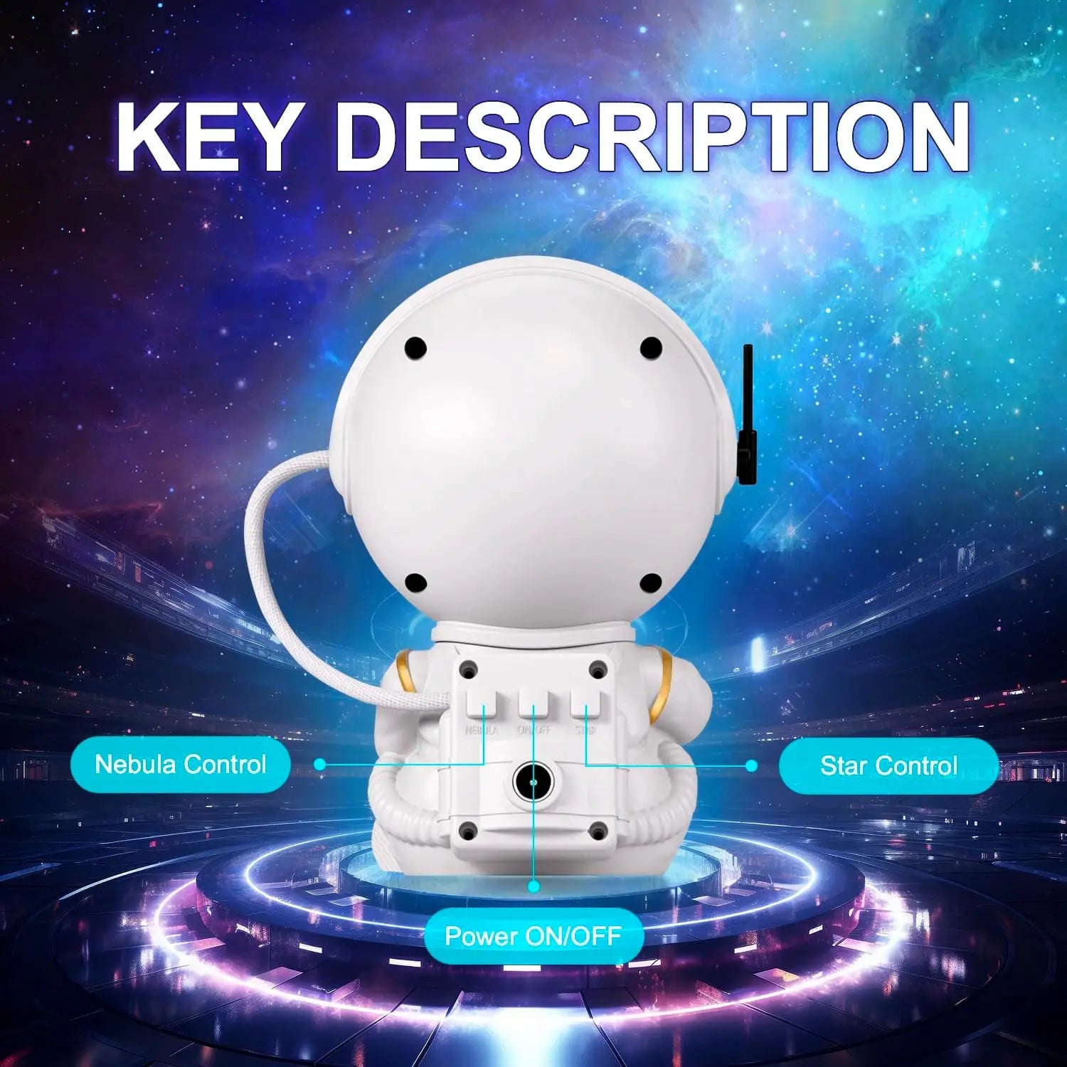 Starry Sky Projector for Astronauts