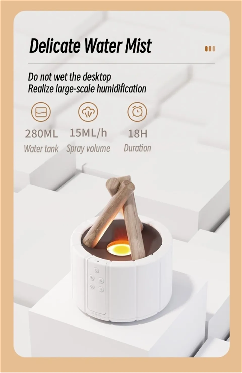 Luftbefeuchter für gemütliche Abende am Feuer