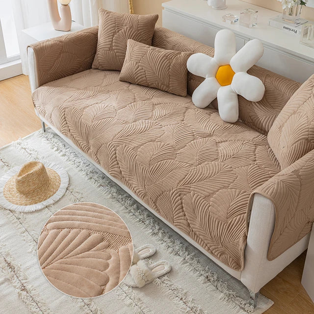 Elegant Sofa Protector Cover – Soft Jacquard Fabric for Stylish Living Rooms