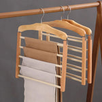 Stylish Wooden Hangers with Multiple Bar for Organization