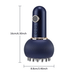 Heat and vibration massager for lymphatic drainage