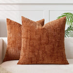 Chenille Cushion Cover – Soft, Solid Color Design | Elegant Decoration for Living Room and Bedroom