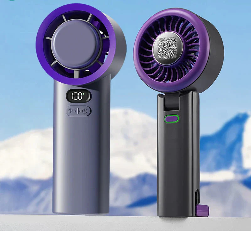 Mini Fan with Cooling Plate – Portable Fan with 100 Speeds and Adjustable Airflow