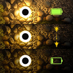 Solare Erdlichter mit 14 LEDs und 360° Beleuchtung – 4er Set