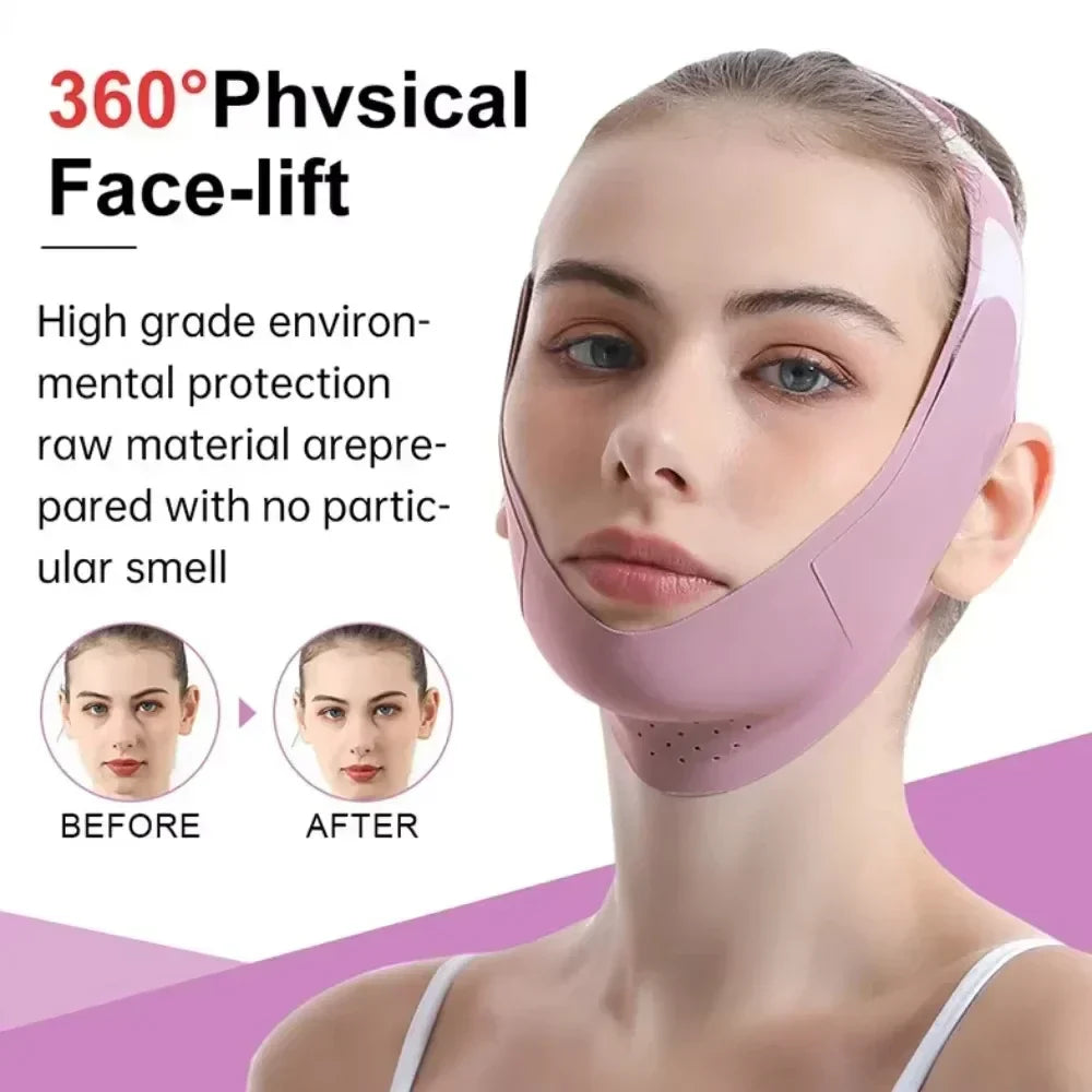 Gesichtskonturen straffen mit der V-Form Maske | Atmungsaktiv & Hautfreundlich