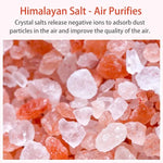 Steamer with crystal salt stone heating
