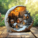 Wunderschöne Acryl Weihnachtsfiguren im Boho-Stil 23x20 cm