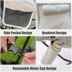 Leichter Outdoor Klappstuhl für Camping und Garten