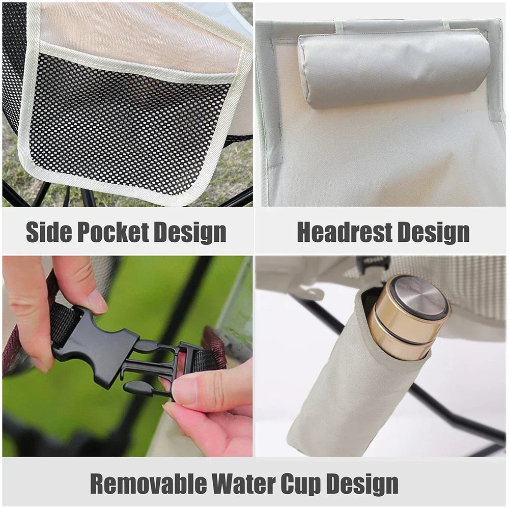Leichter Outdoor Klappstuhl für Camping und Garten