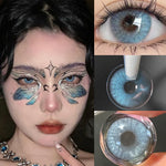 Colorful contact lenses with diopters for radiant eyes