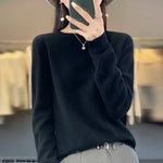 Elegant Cashmere Sweater for Women – Crew Neck and Warm