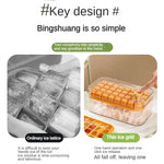 Practical silicone ice cube tray with 32 compartments