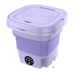 Compact 8L Foldable Washing Machine for Effortless Laundry