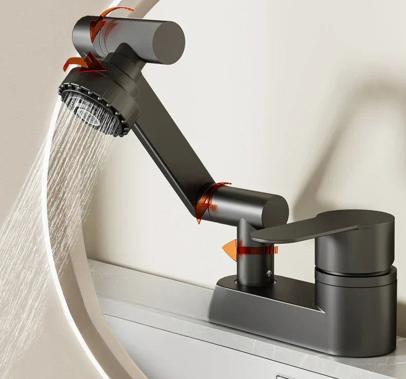 FlexiFlow 360° Waschbeckenmischer – Flexibel und stilvoll