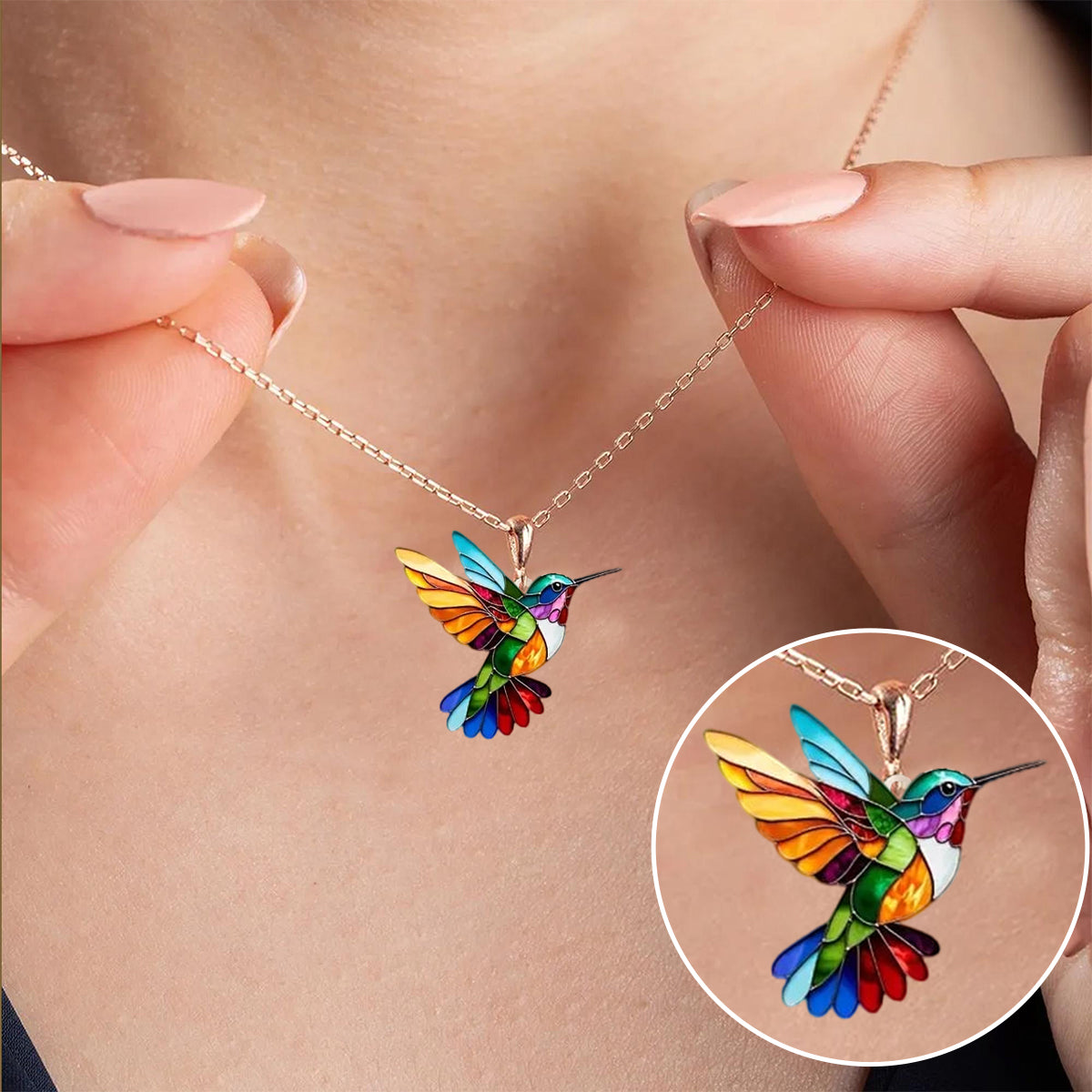 Samantha - Stilvolles Kolibri-Halsband