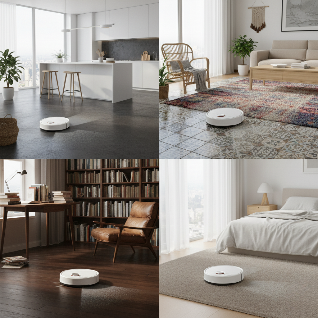 Intelligenter 2-in-1 Saug- und Wischroboter für makellose Böden