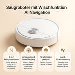 Multifunctional vacuum and mop robot with smart navigation