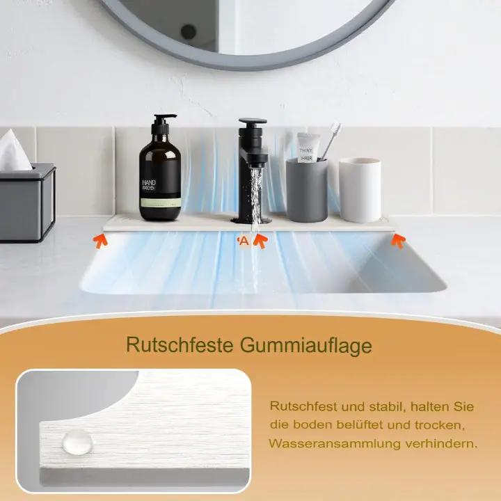 Stylish Stone Mat for Kitchen and Bathroom – Water-Absorbent and Easy-Care (2-Piece Set)