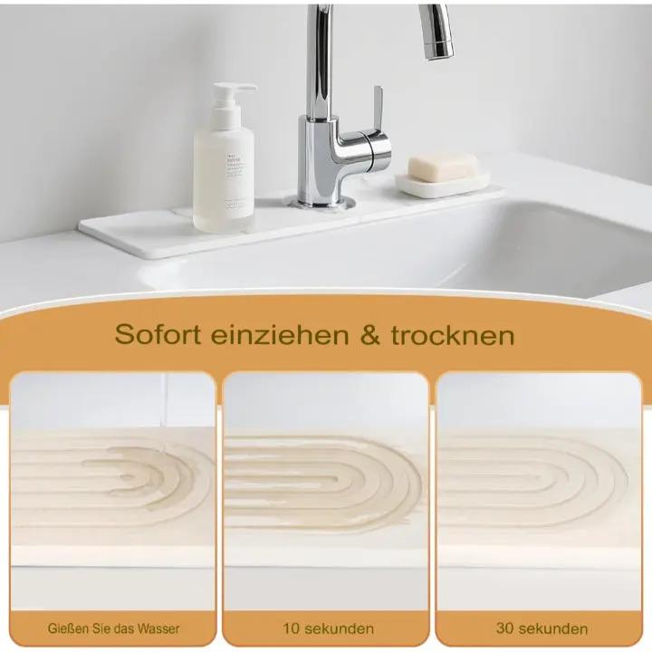 Stylish Stone Mat for Kitchen and Bathroom – Water-Absorbent and Easy-Care (2-Piece Set)