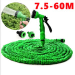 Flexible Garden Hose with 7-Function Spray Gun – Extends Up to Three Times Its Length