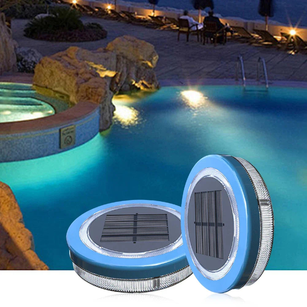 Energieeffiziente LED-Poolbeleuchtung | Schwimmend & wasserdicht in Blau
