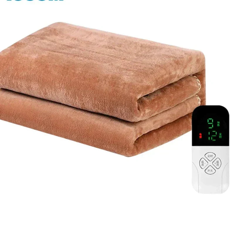 Electric Heated Blanket with Thermostat Control 220V – Smart Temperature Regulation for Consistent Warmth on Cold Days