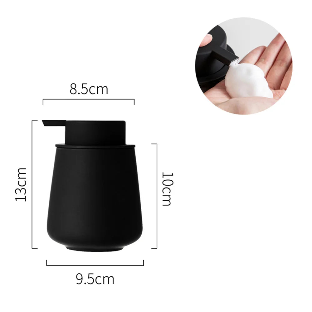 Elegant 300 ml ceramic soap dispenser – for liquid soaps and lotions