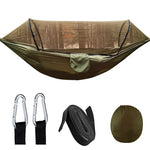 Outdoor Hammock with Mosquito Net and Quick Release – 200 kg Load Capacity