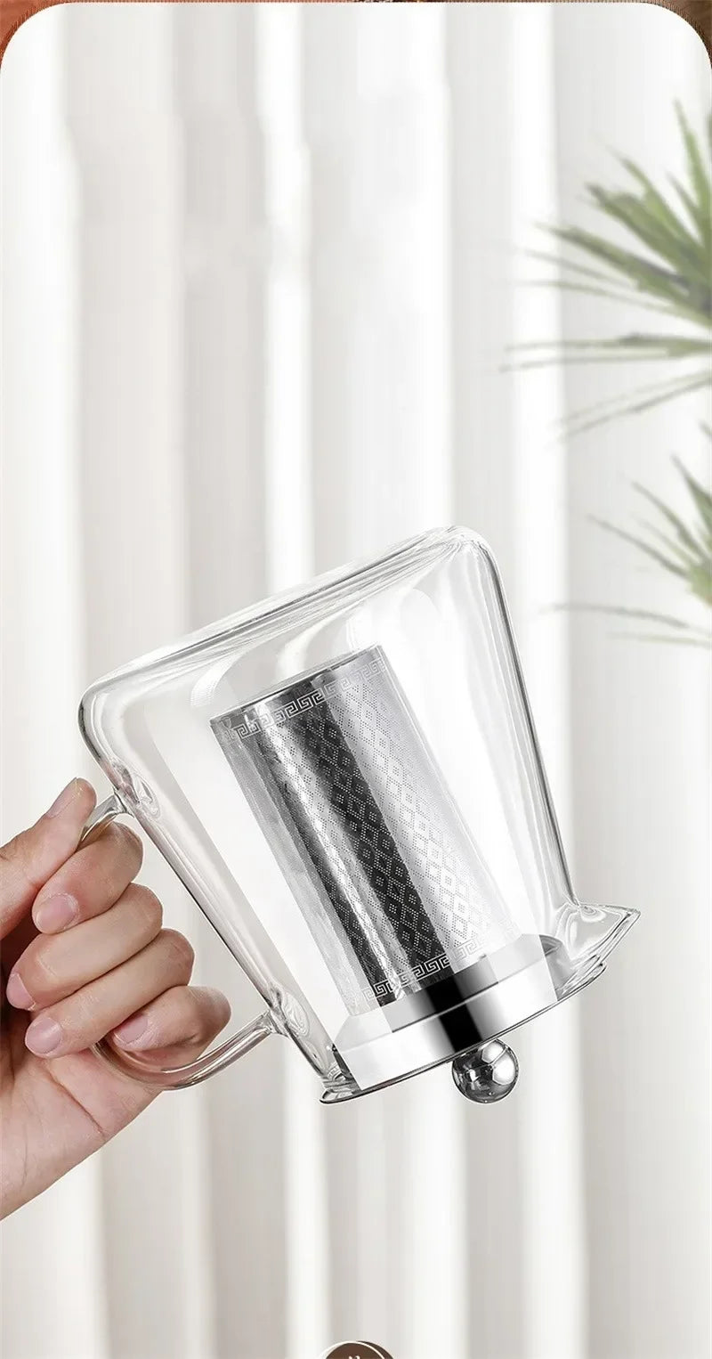 Elegant Borosilicate Glass Teapot – Ideal for Tea Lovers