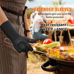 FeuerFest | Grillhandschuh | Hitzeschutz bis 800 °C, rutschfest & bequem | Ideal für Grill, Ofen & Outdoor-Küche