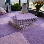 DIY Winter Plüsch Puzzlematte
