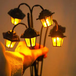Klassische Solarlaterne für den Garten mit 6 LED-Leuchten