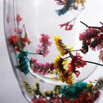 Set of 2 Double-Walled Cups with Dried Flowers