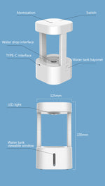 Luftbefeuchter mit Wasserfall-Design und Anti-Schwerkraft-Technologie