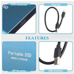 Blitzschnelle externe SSD | USB 3.1 Type-C | 500GB–2TB