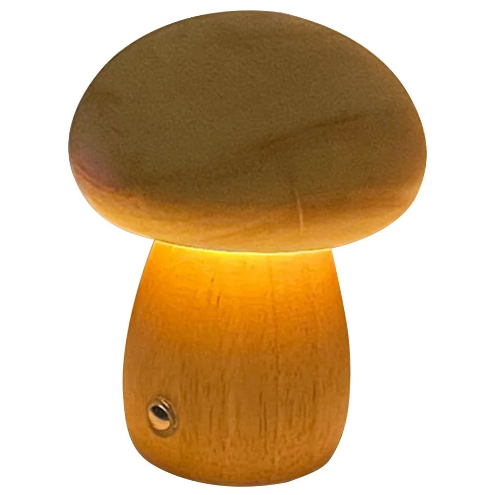 Einstellbares Holz-Nachtlicht mit USB-Ladefunktion